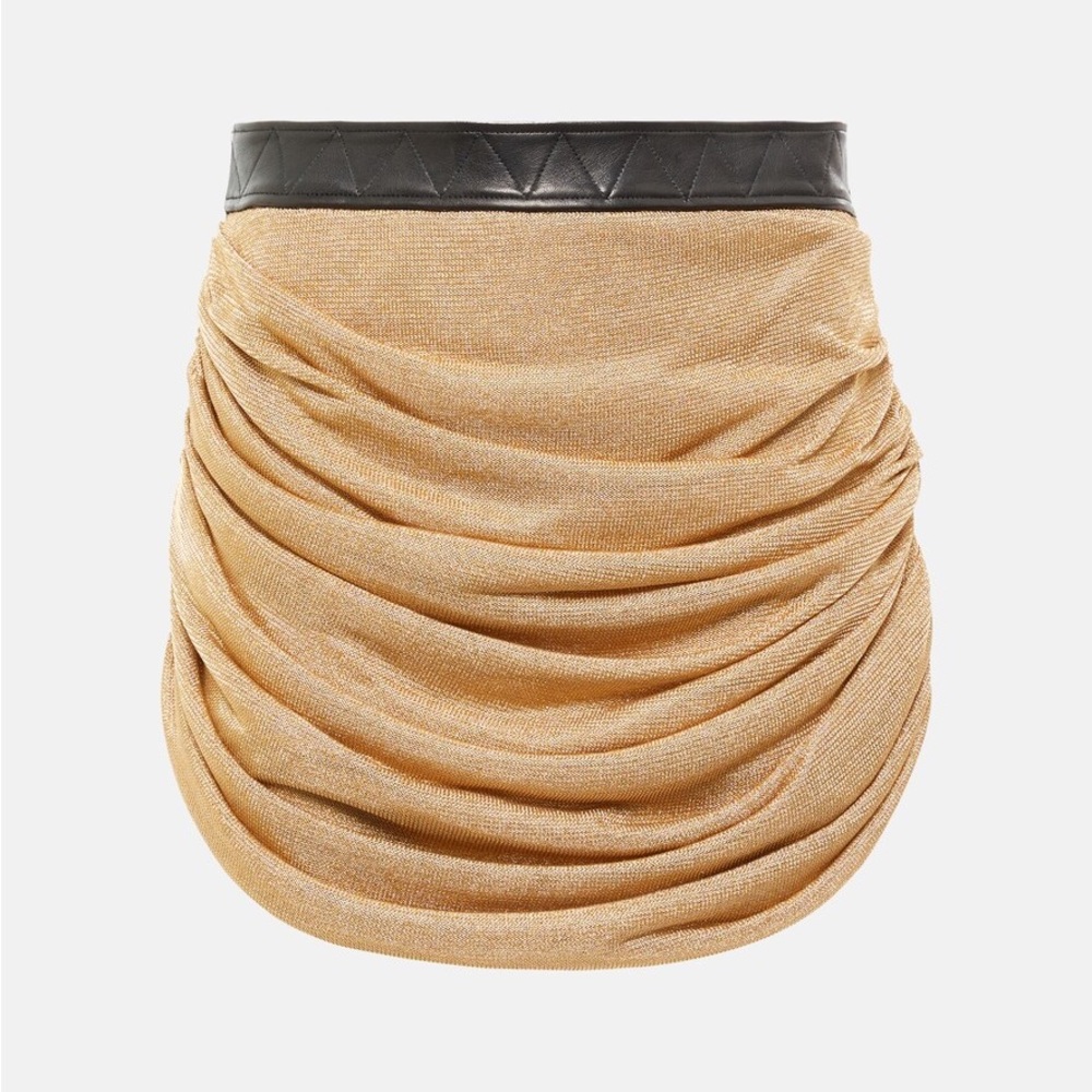 Khaite Gold Draitton Skirt